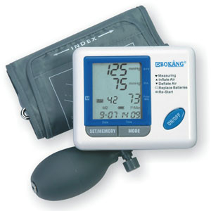 Casa de pressurização manual portátil Semi - auto, monitores de pressão arterial de pulso Digital